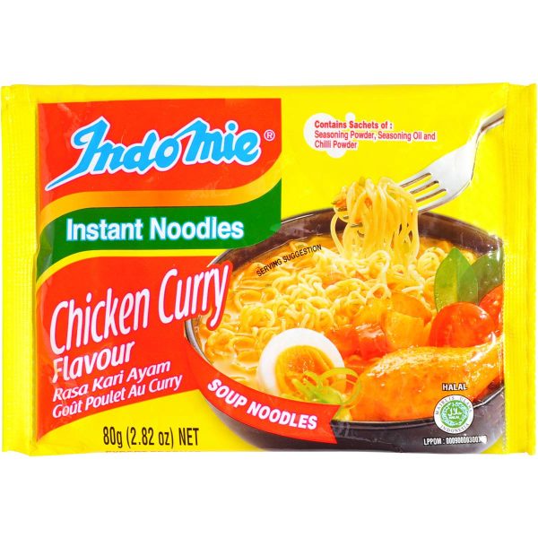 Indomie Instant Noodles Chicken Curry Flavour Pack 80g X 5 Packs