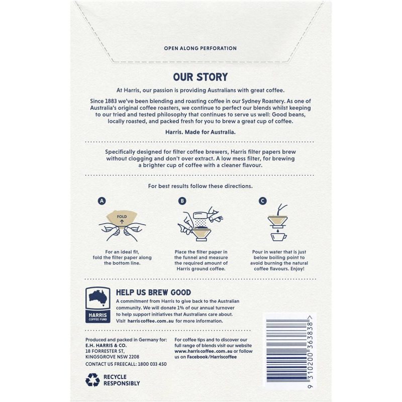 Harris Coffee Filter Papers 40 Pack