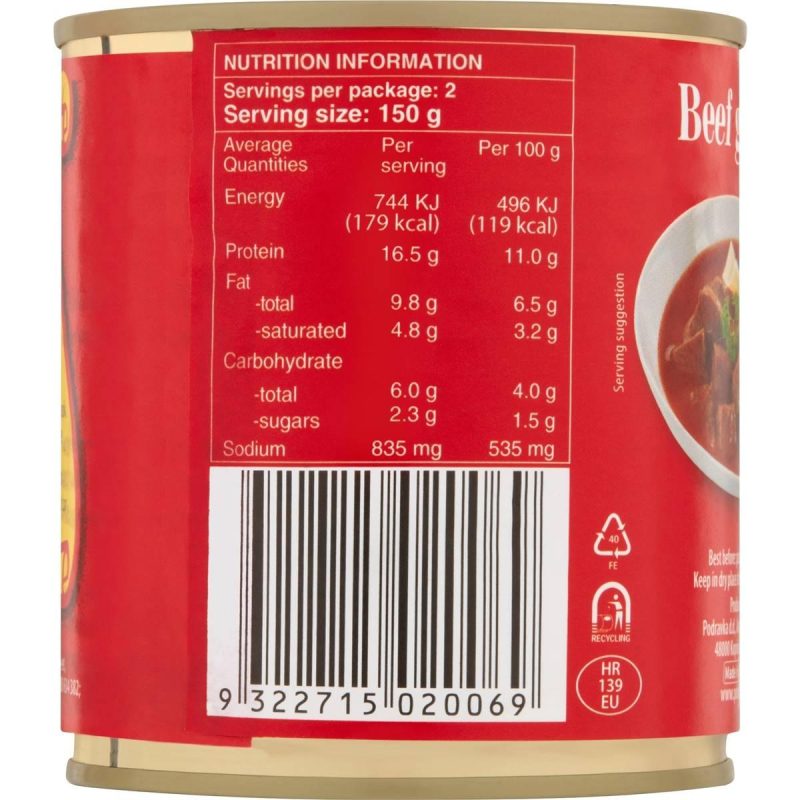Podravka Beef Goulash Can 300g