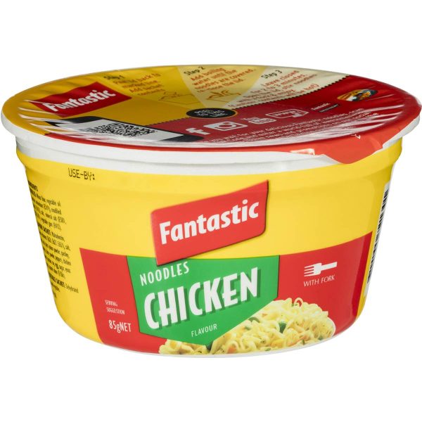 Fantastic Instant Noodles Chicken Bowl 85g X 6 Bowls