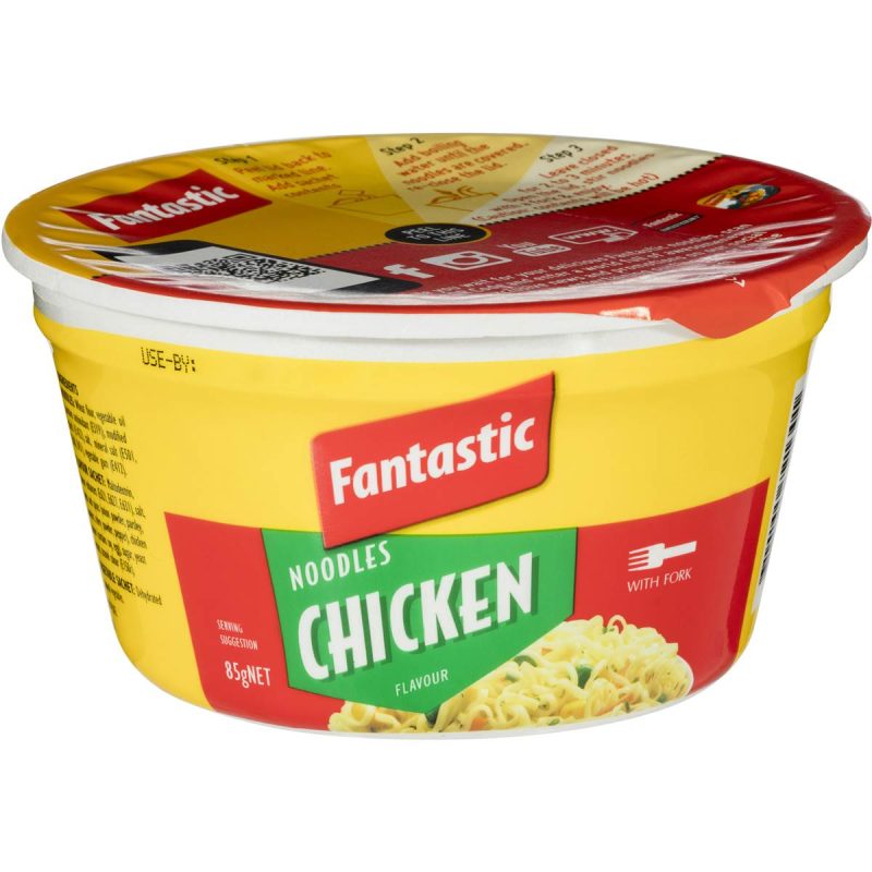 Fantastic Instant Noodles Chicken Bowl 85g X 6 Bowls
