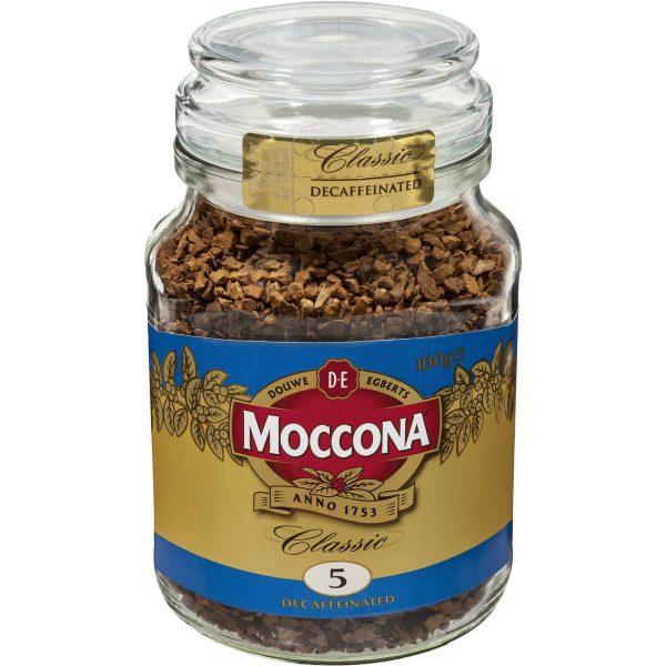 Moccona Classic Decaf Decaffeinated Freeze Dried Dark Roast Instant Coffee Jar 100g