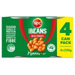 SPC Baked Beans Rich Tomato Sauce Can 220g X 4 Cans
