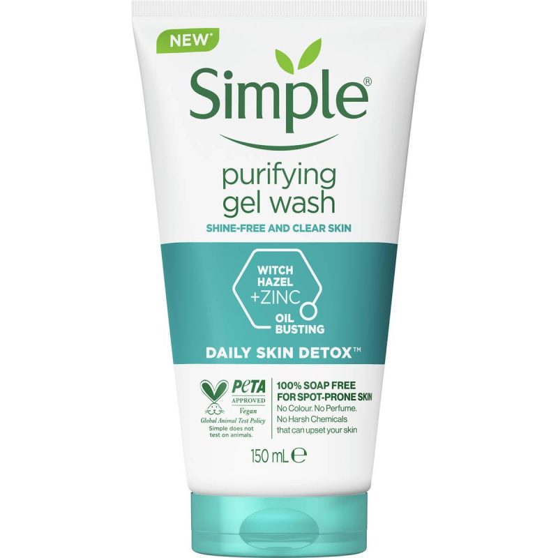 Simple Daily Skin Detox Purifying Gel Facial Wash 150ml
