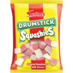 Swizzels Squashies Original Raspberry and Milk Flavour Candy Lollies 160g - UK