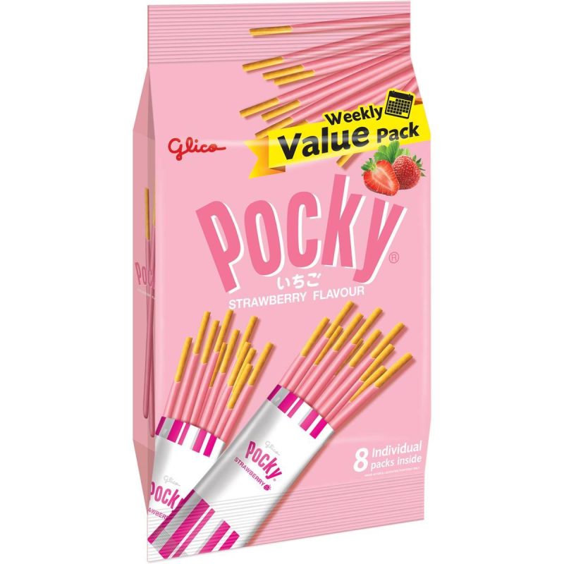 Pocky Strawberry Biscuit Sticks Value Pack
