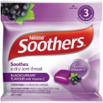 Soothers Blackcurrant Throat Lozenges 10 Pieces X 3 Pack