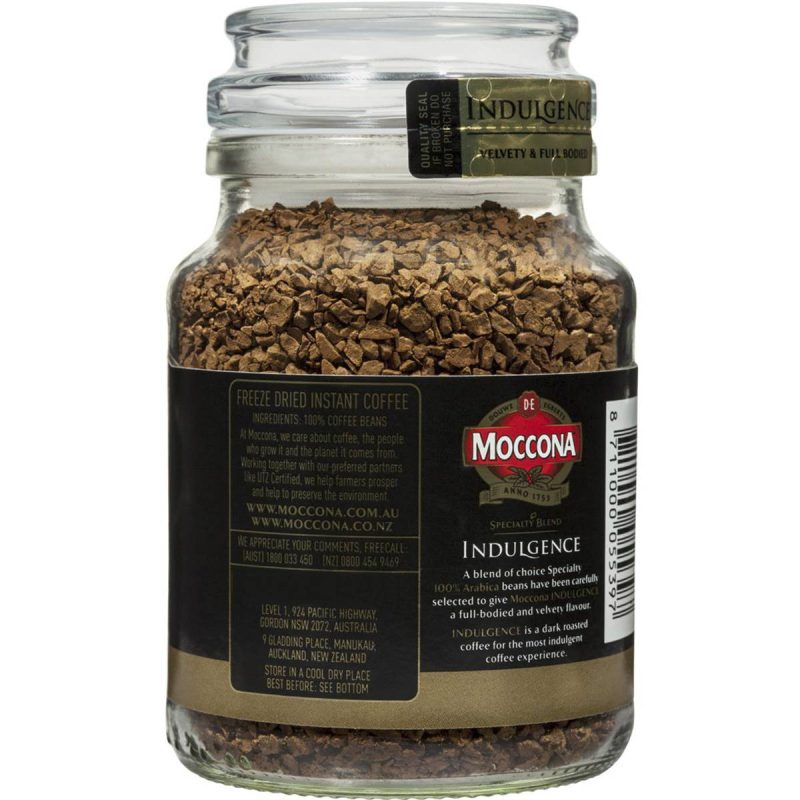 Moccona Specialty Blend Indulgence Freeze Dried Instant Coffee Jar 100g