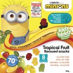Iddy Biddy Fruit Bites Snacks Tropical Fruit Flavours 8 Packs