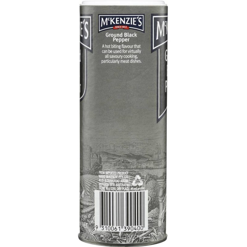 Mckenzies Ground Black Pepper 100g