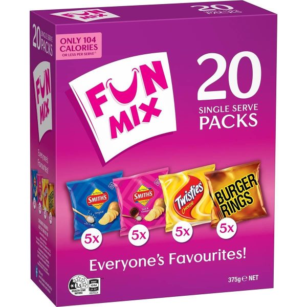 Smiths Potato Chips Fun Mix Multipack Variety 20 Pack