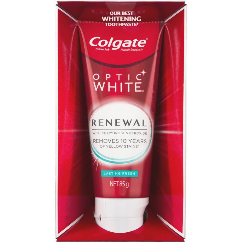 Colgate Optic White Renewal Lasting Fresh Teeth Whitening Toothpaste 85g