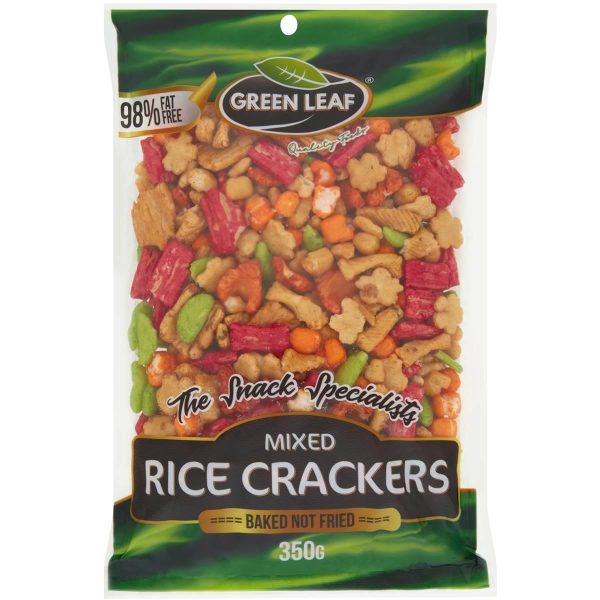 Green Leaf Mixed Rice Crackers 350g