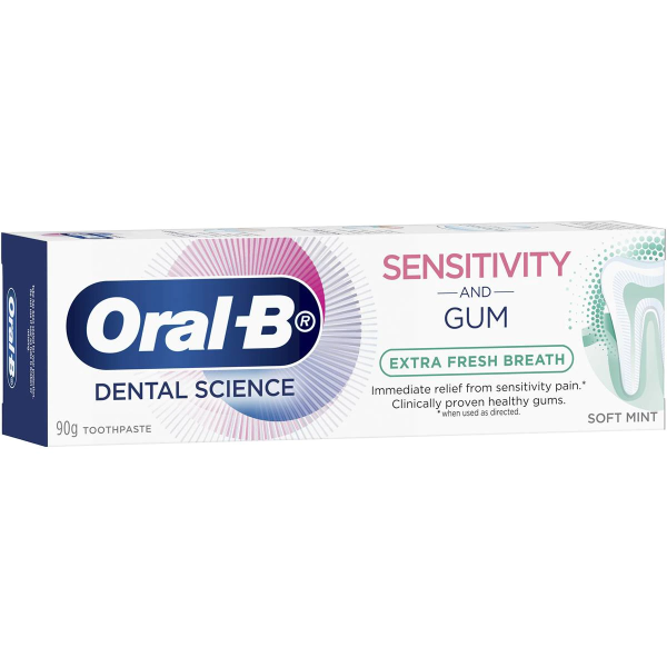 Oral B Sensitivity and Gum Extra Fresh Breath Soft Mint Toothpaste 90g