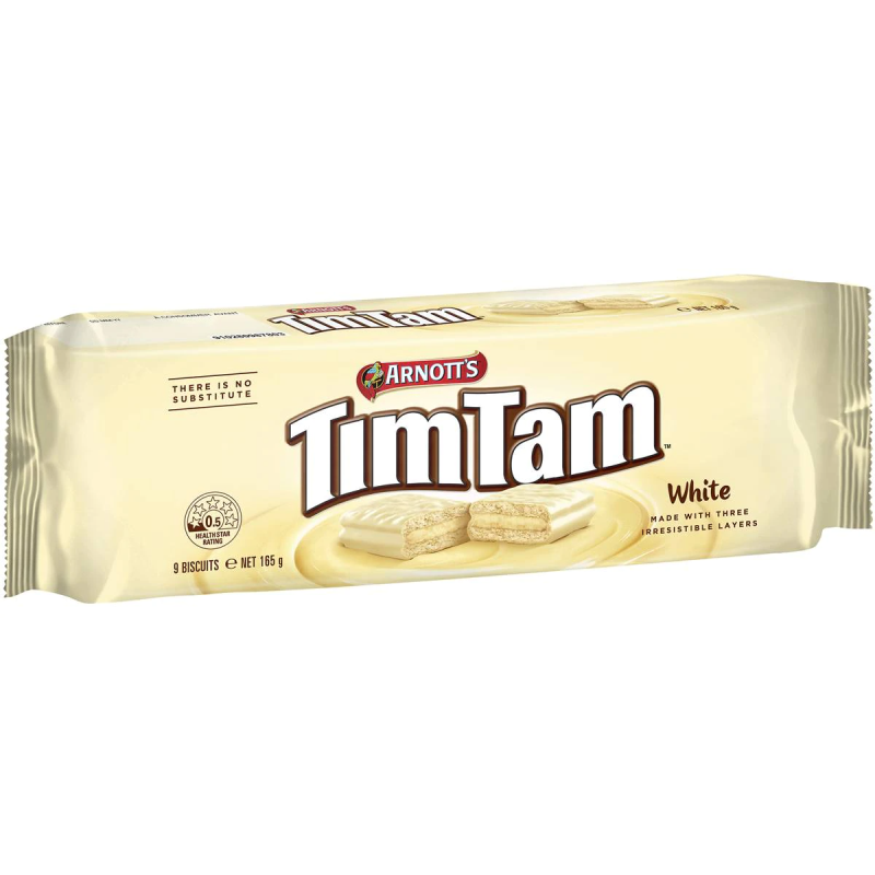 Arnotts Tim Tam White Chocolate Biscuits 165g