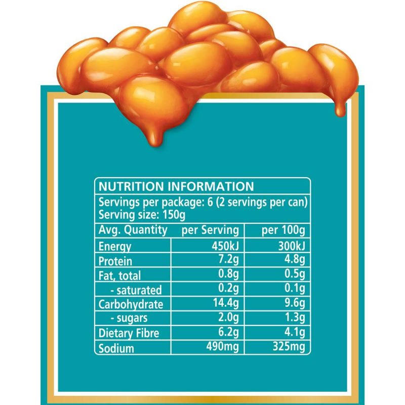 Heinz Baked Beans In Tomato Sauce No Sugar Can 300g X 3 Cans