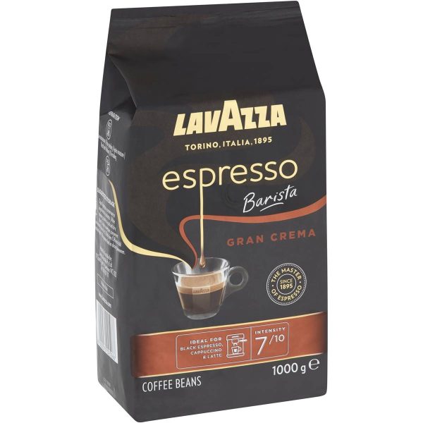 Lavazza Espresso Barista Gran Crema Premium Arabica Ground Instant Coffee Beans Bag 1kg