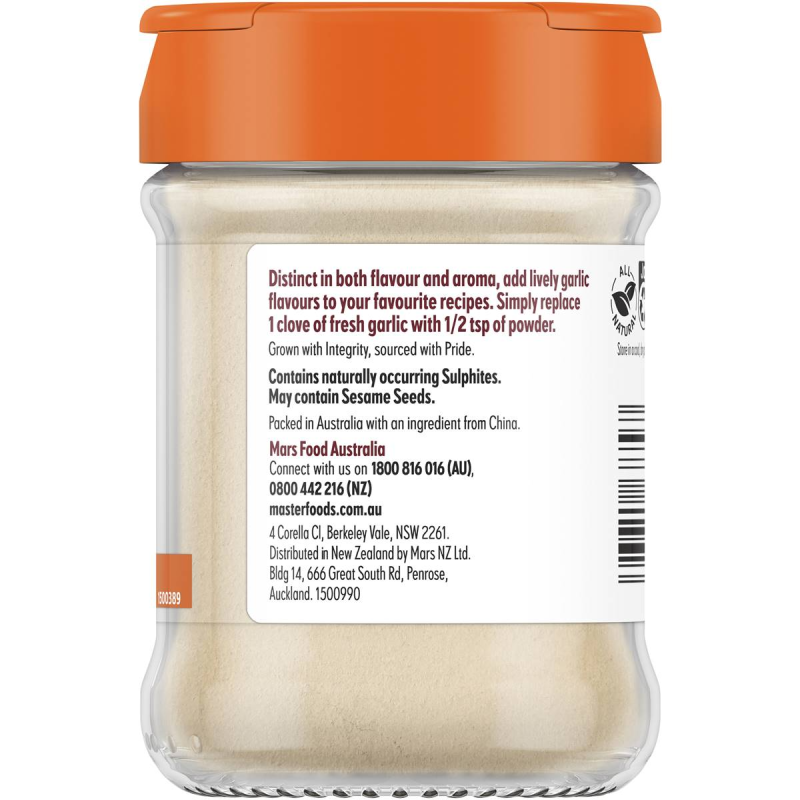 Masterfoods Garlic Powder Seasoning 155g