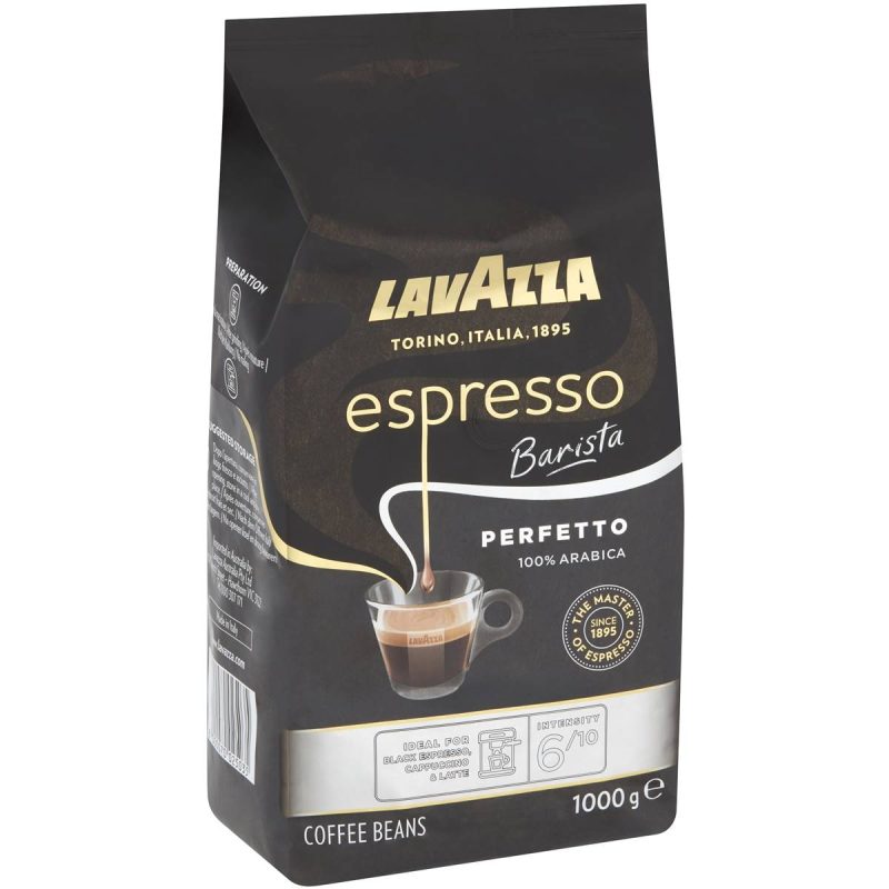 Lavazza Espresso Barista Perfetto Premium Arabica Ground Instant Coffee Beans Bag 1kg