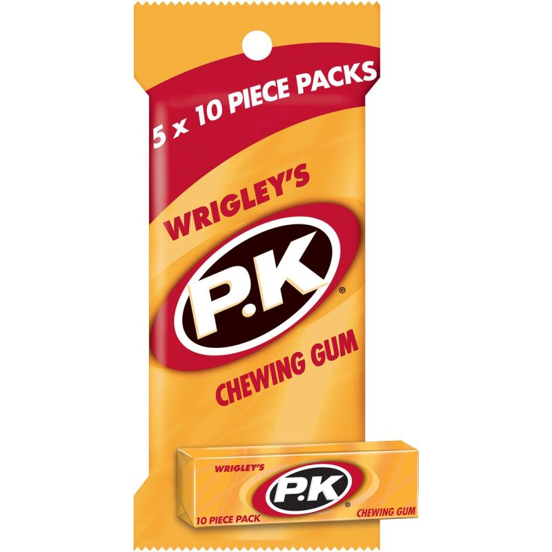 Wrigleys PK Gold Original Chewing Gum 10 Pieces X 5 Pack