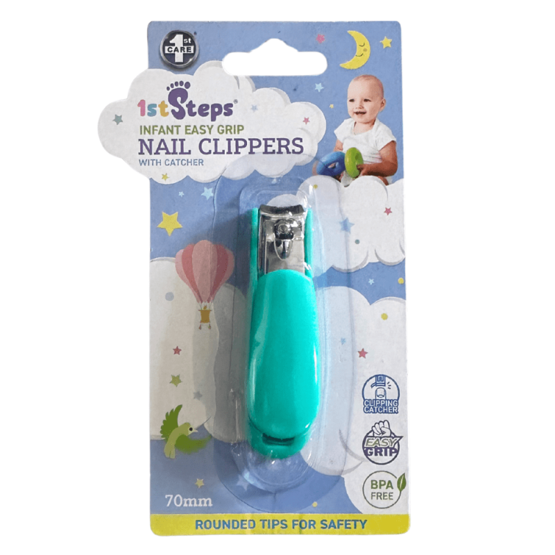Baby Nail Clippers Infant Easy Grip for Kids - Blue