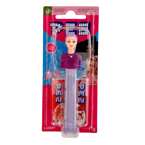 Barbie Purple Hair PEZ Candy Dispenser