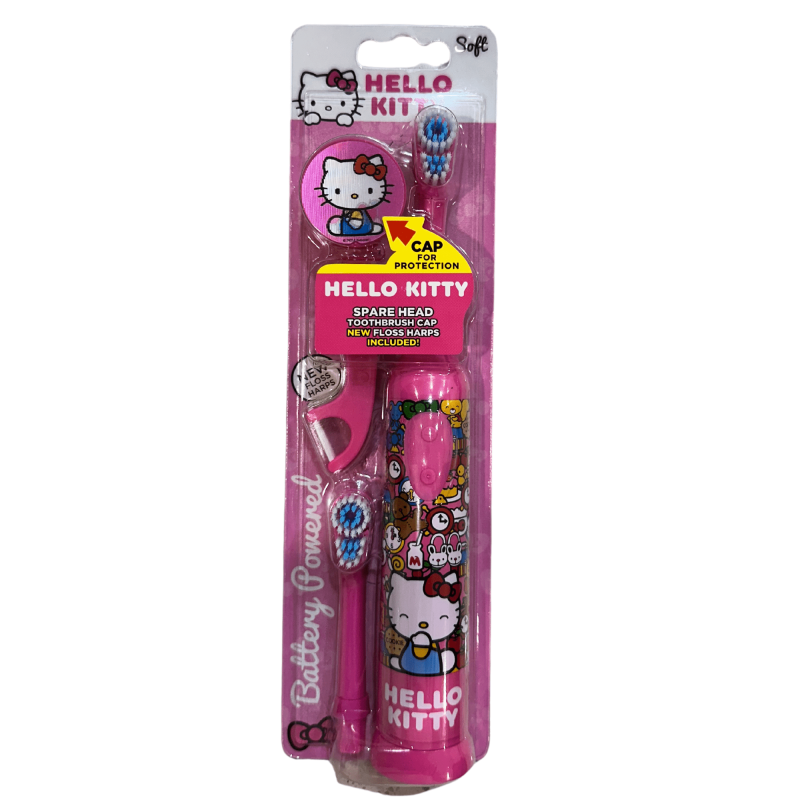 Hello Kitty Kids Battery Powered Soft Electric Toothbrush