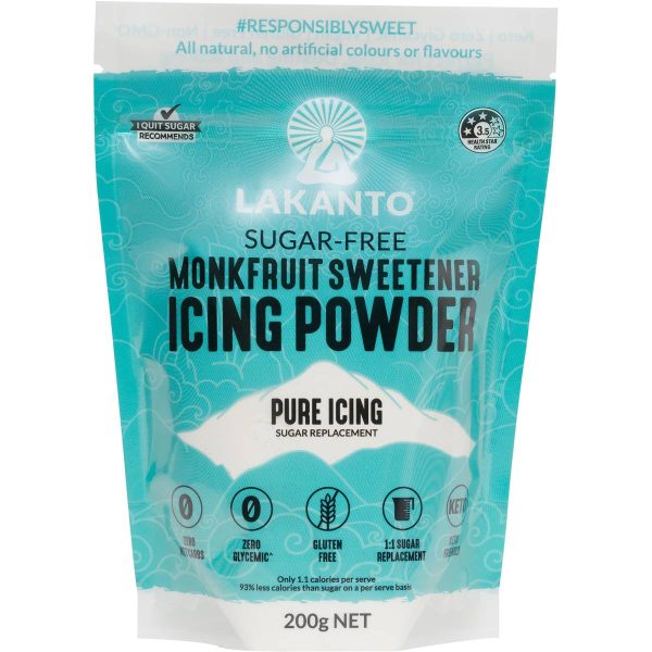 Lakanto Monkfruit Icing Sugar Replacement Sweetener Powder 200g