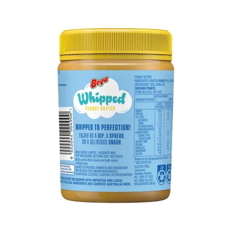 Bega Whipped Peanut Butter Spread 375g