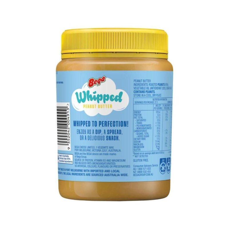 Bega Whipped Peanut Butter Spread 600g