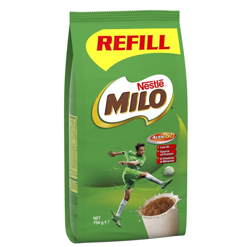 Nestle Milo Chocolate Choc-Malt Malted Drinking Chocolate 750g Pouch