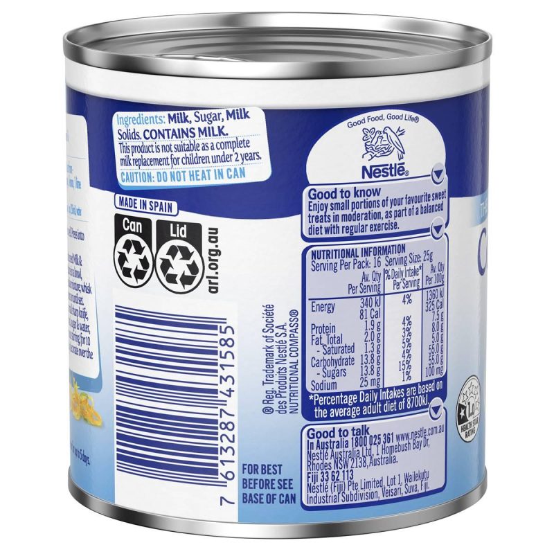Nestle Sweetened Condensed Milk Tin 395g