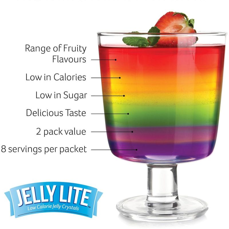 Enjoy the rich flavour of Aeroplane Jelly Lite Port Wine with fewer calories. This low-calorie jelly powder is perfect for guilt-free, delicious desserts.