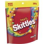 Skittles Fruits Family Pack Chewy Candy Lolly Large Pouch Bag 380g