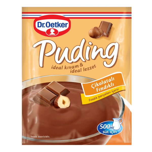 Dr Oetker Chocolate and Hazelnut Pudding Powder Mix Cikolatali Findikli 150g