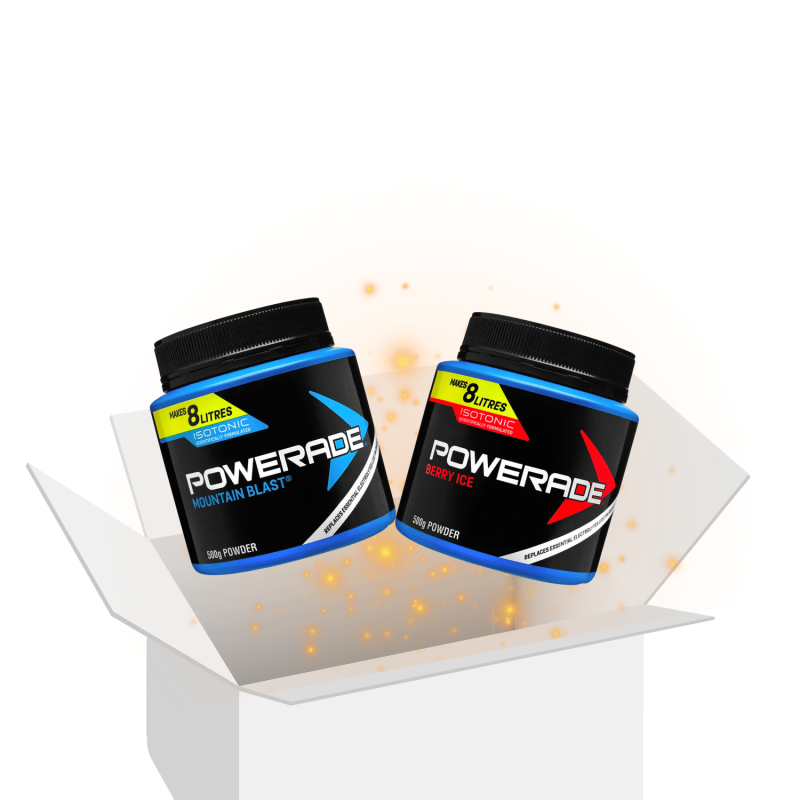 Powerade Isotonic Sports Hydration Drink Powder Duo Pack Gift Box Bundle