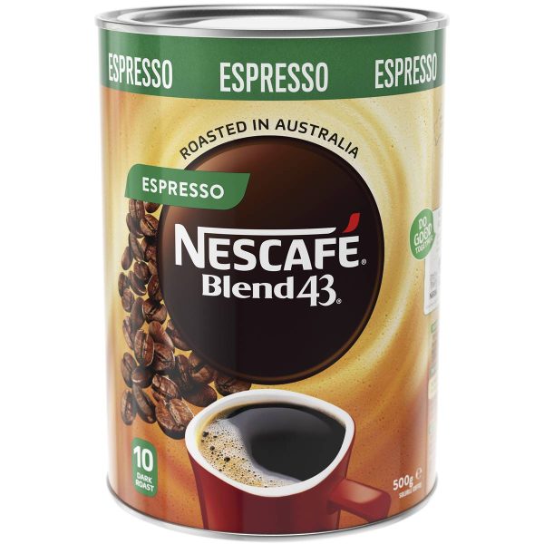 Nescafe Blend 43 Espresso Dark Roast Instant Coffee Tub 500g