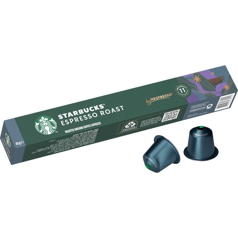Starbucks Nespresso Decaf Espresso Roast Coffee Pods Capsules 10 Pack