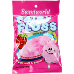 Sweetworld Fairy Floss Soft Sweet Strawberry Cotton Candy Pouch Bag 50g