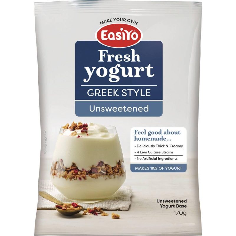 Easiyo Make Your Own Fresh Greek Style Yoghurt Unsweetened Sachet 170g