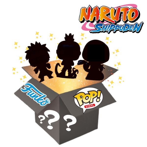 Naruto Shippuden Funko Pop! Vinyl Figures Mystery Surprise Gift Box 3 Pack