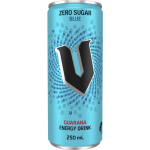 V Blue Zero Sugar Guarana Energy Drink Can 250ml