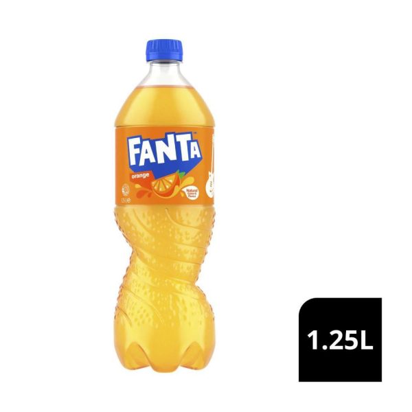 Fanta Orange Soft Drink Bottle 1.25L
