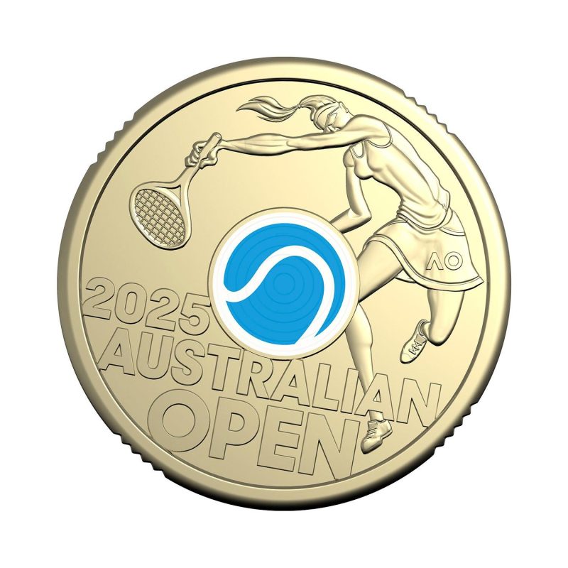 Australian Open Womens $2 Two Dollar Gold Coin 2025 Rare Limited Edition