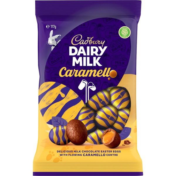 Cadbury Caramello Caramel Chocolate Mini Easter Eggs Pack 117g
