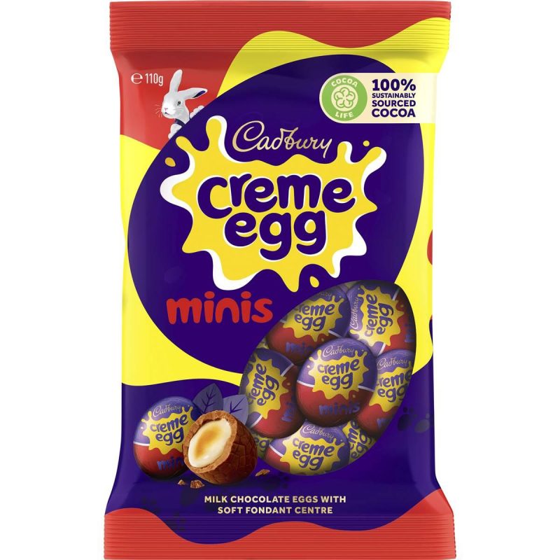 Cadbury Creme Egg Minis Chocolate Easter Eggs Bag 110g