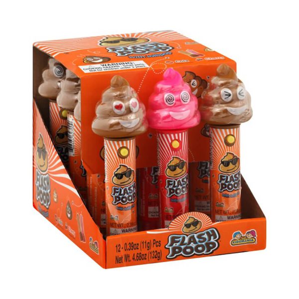 Flash Poop Lollipop Candy Toy for Kids X 12 Units
