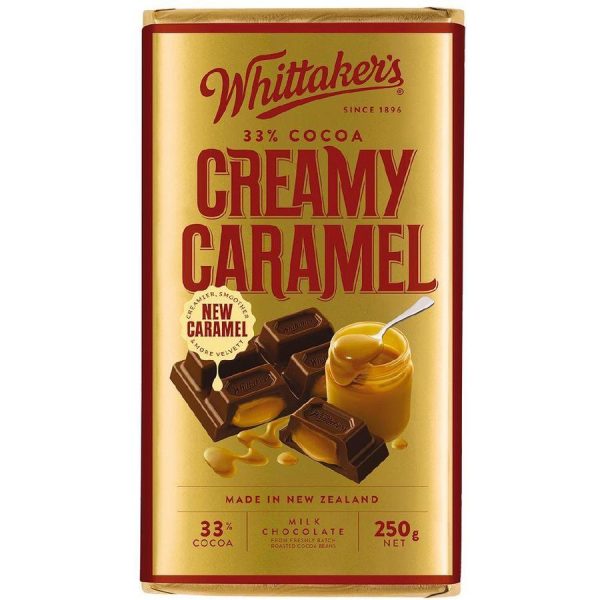Whittakers Creamy Caramel Milk Chocolate Block 250g
