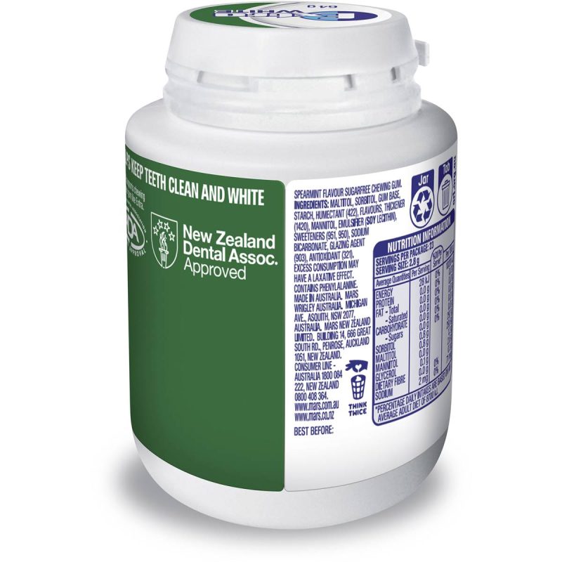 Wrigleys Extra White Chewing Gum Spearmint 64g X 6 Bottles