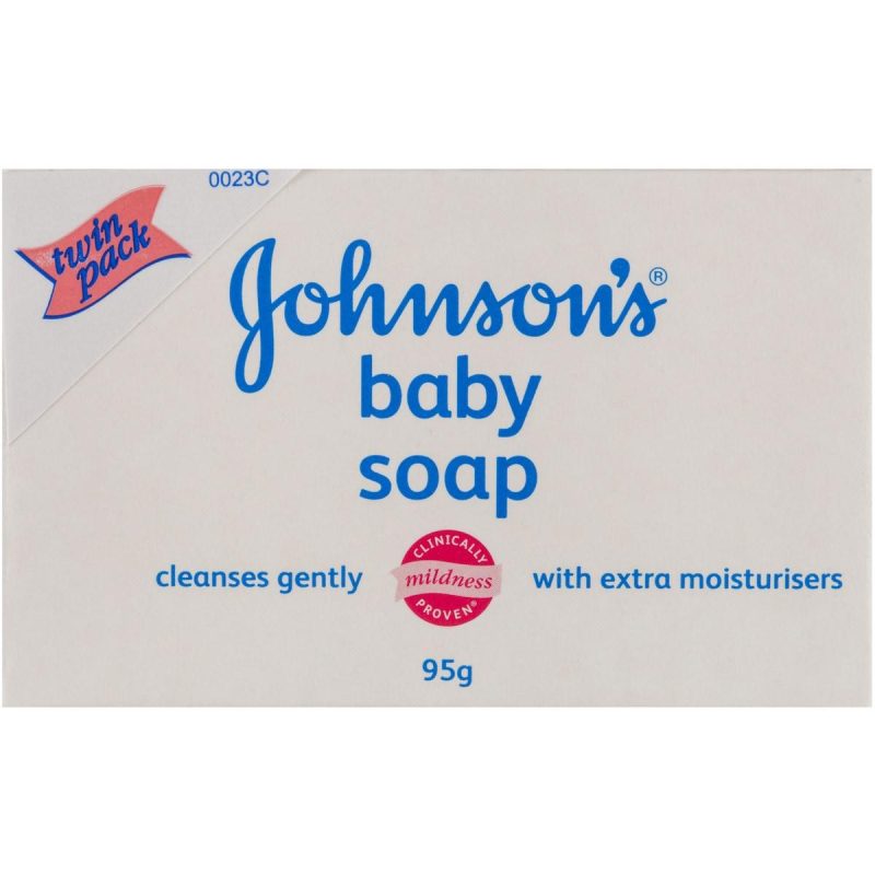 Johnsons Gentle Moisturising Baby Soap Bar 95g x 2 Bars